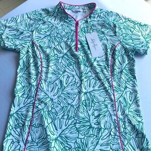 Lady Hagen 1/4 zip golf shirt.